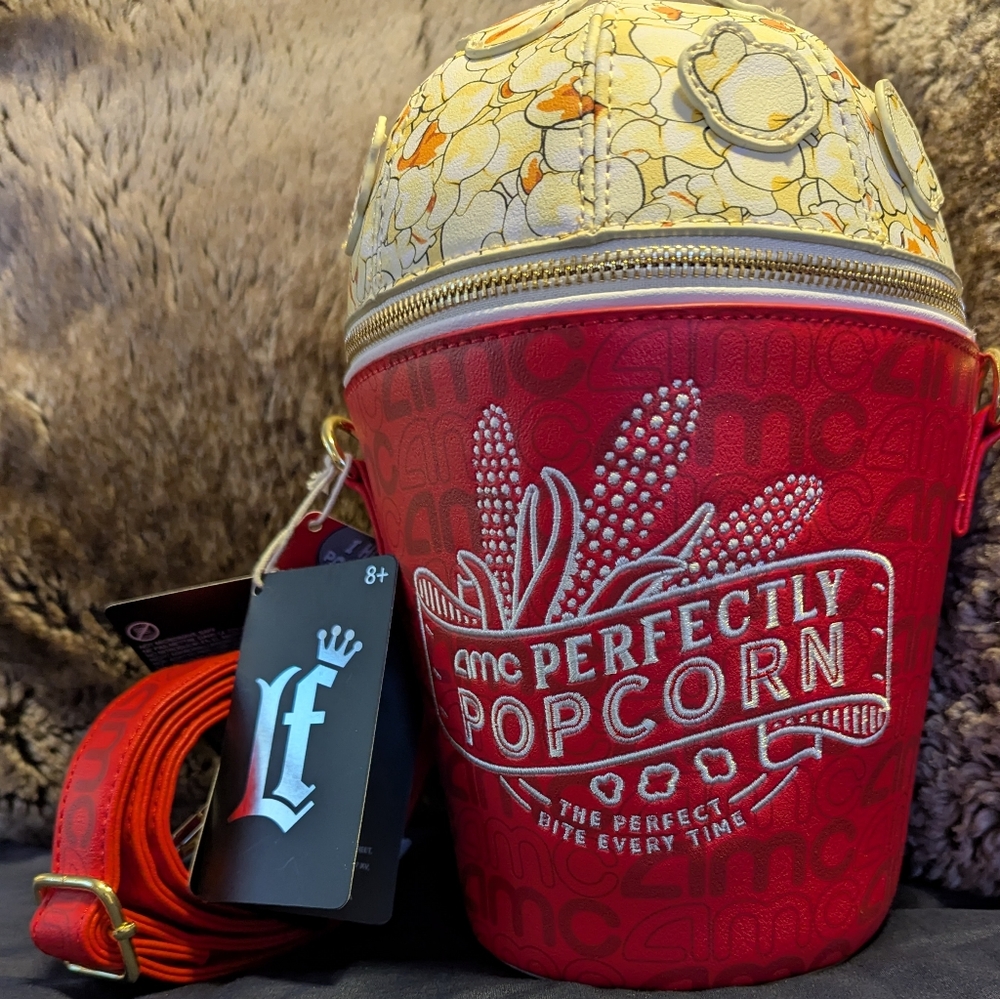 AMC PERFECTLY LOUNGEFLY POPCORN CROSS BODY BAG